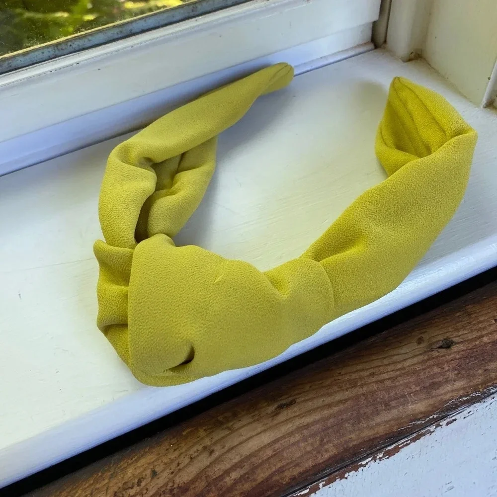 Anthropologie Ezra Knot Yellow Headband